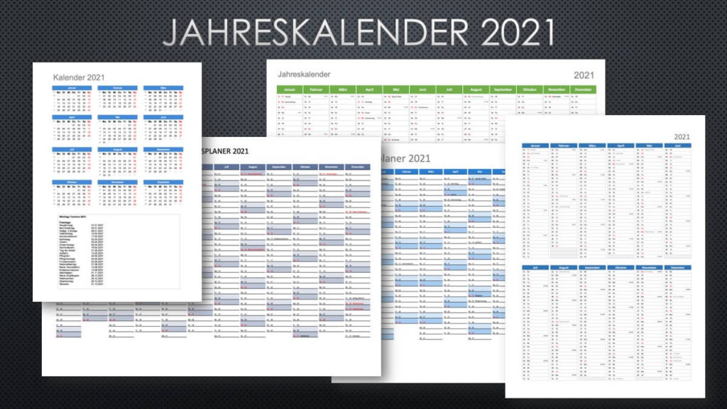 Jahreskalender 2021 Zum Ausdrucken Kostenlos / Kalender 2021 Zum Ausdrucken Kostenlos : Der ...