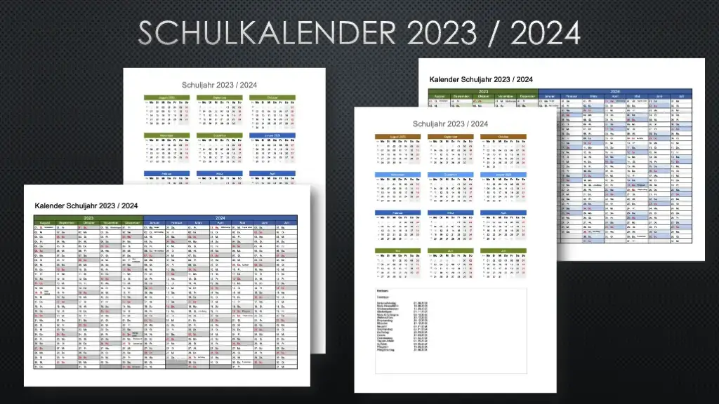 Schulkalender 2023/2024