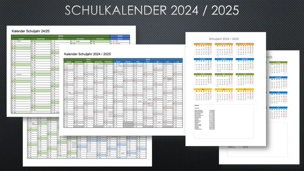 Schulkalender 2024 / 2025