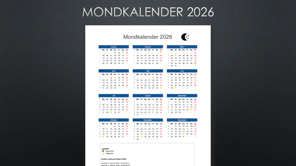 Mondkalender 2026 Schweiz Header