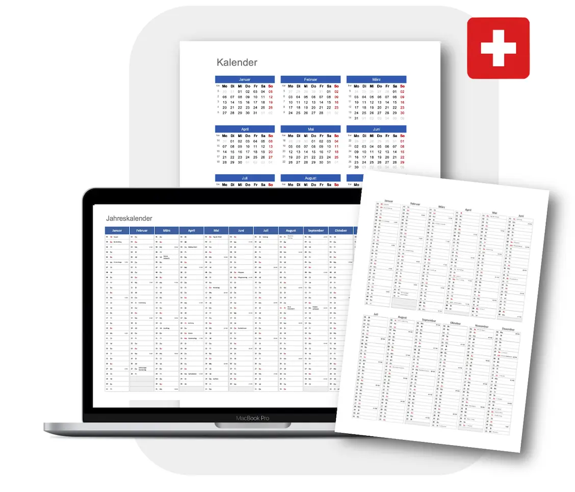 Schweiz-Kalender.ch kostenlose Kalender