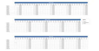 Ferienplaner 2027 Schweiz Excel